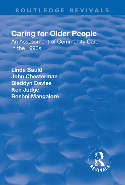 Book cover of Caring for Older People: An Assessment of Community Care in the 1990s (Routledge Revivals)