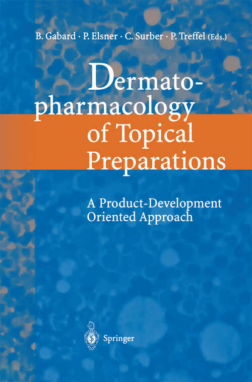 Book cover of Dermatopharmacology of Topical Preparations: A Product Development-Oriented Approach (2000)