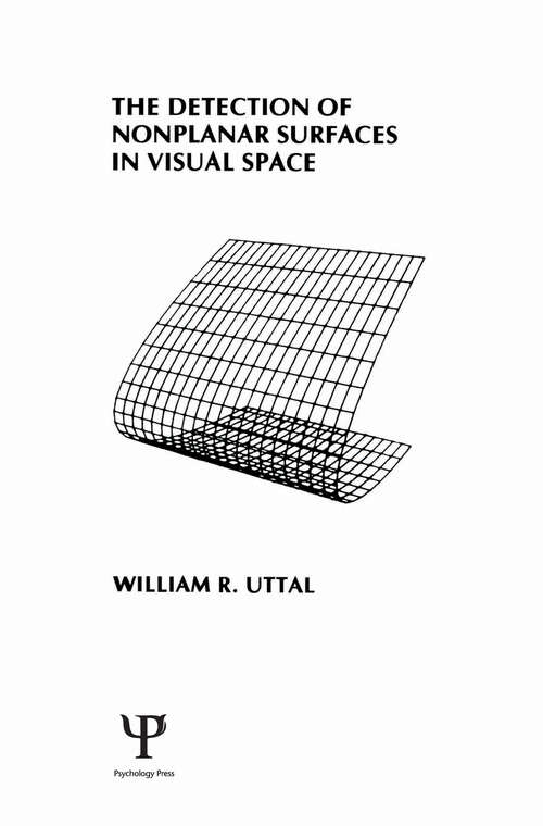 Book cover of The Detection of Nonplanar Surfaces in Visual Space