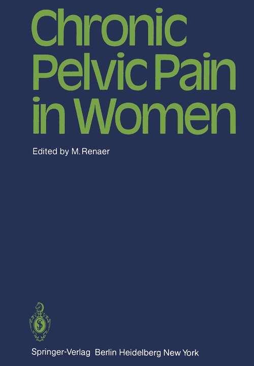 Book cover of Chronic Pelvic Pain in Women (1981)