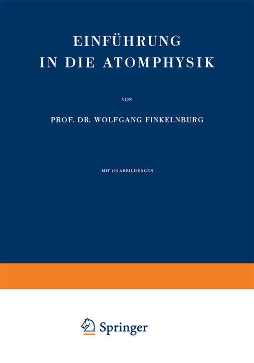 Book cover of Einführung in die Atomphysik (1948)