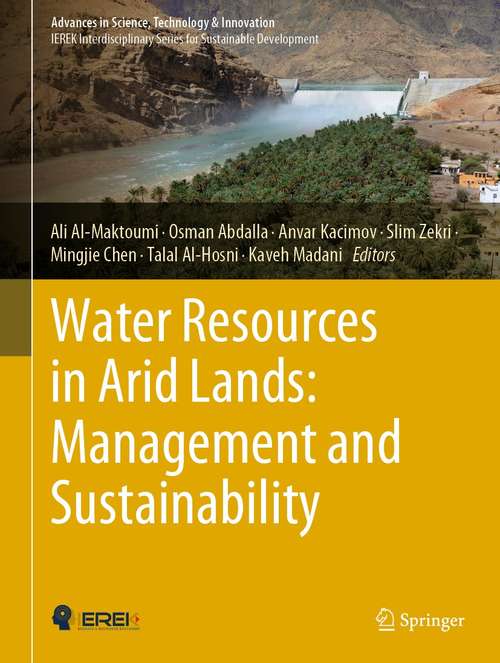 Book cover of Water Resources in Arid Lands: Management and Sustainability (1st ed. 2021) (Advances in Science, Technology & Innovation)