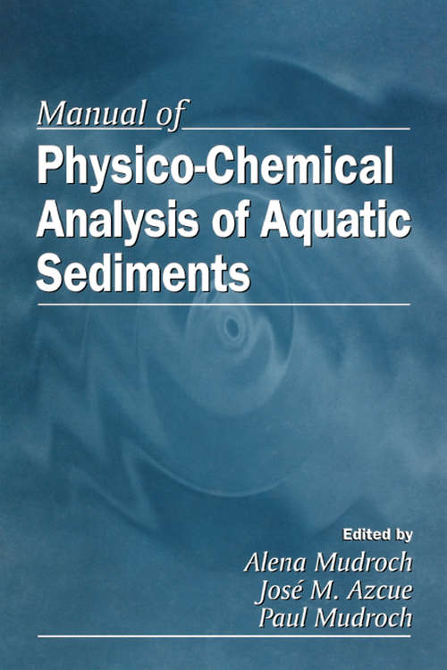 Book cover of Manual of Physico-Chemical Analysis of Aquatic Sediments