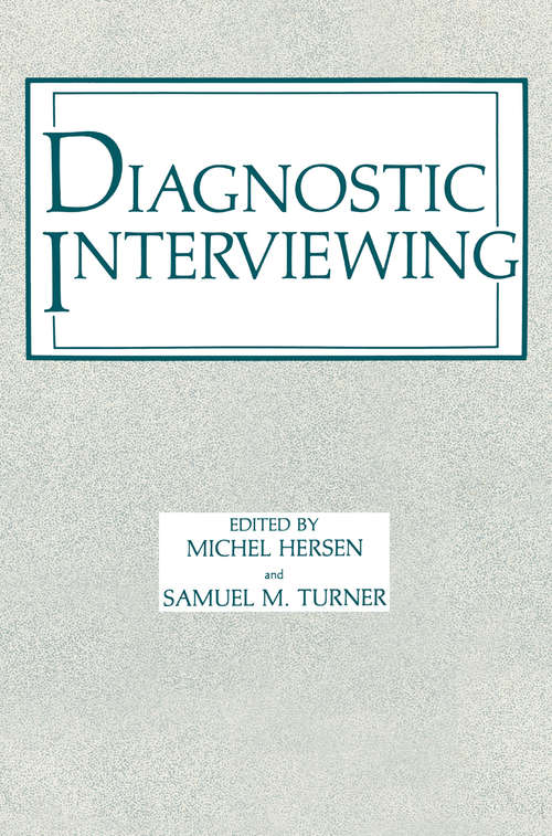 Book cover of Diagnostic Interviewing (1985)