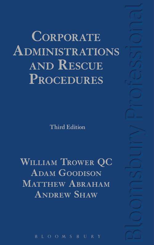 Book cover of Corporate Administrations and Rescue Procedures