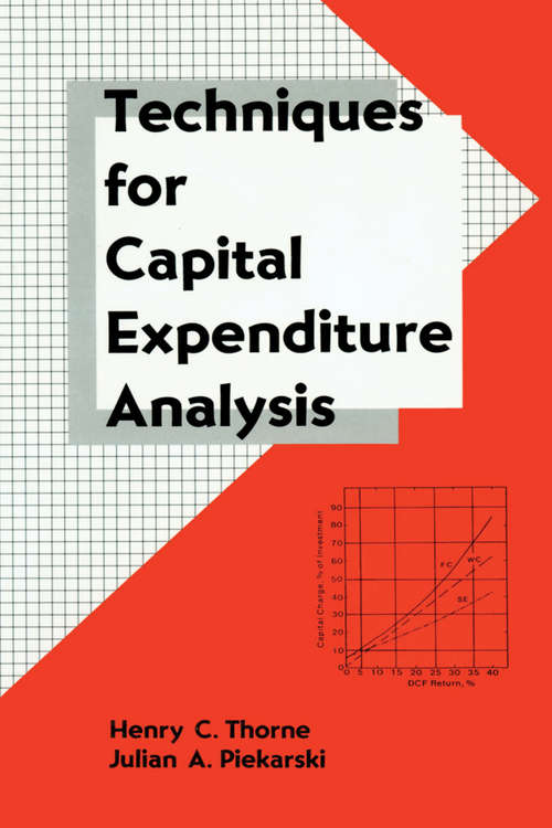 Book cover of Techniques for Capital Expenditure Analysis (Cost Engineering)