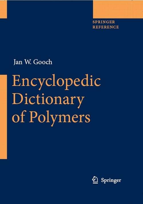 Book cover of Encyclopedic Dictionary of Polymers