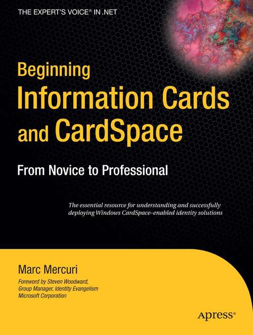 Book cover of Beginning Information Cards and CardSpace: From Novice to Professional (1st ed.)