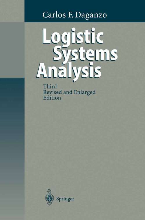 Book cover of Logistics Systems Analysis (3rd ed. 1999)