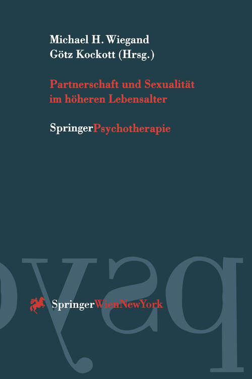 Book cover of Partnerschaft und Sexualität im höheren Lebensalter (1997)