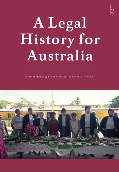 Book cover of A Legal History for Australia