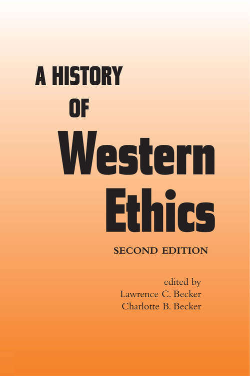 Book cover of A History of Western Ethics (2)