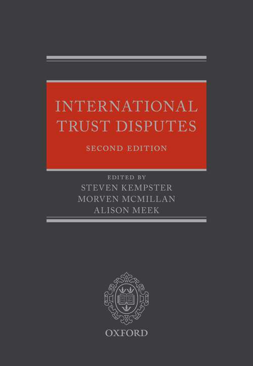 Book cover of International Trust Disputes