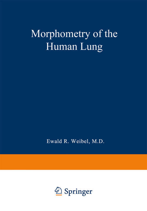 Book cover of Morphometry of the Human Lung (1963)