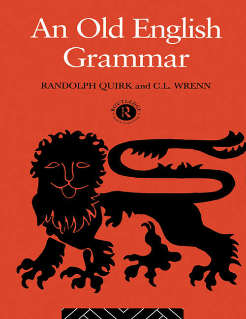 Book cover of An Old English Grammar (2)