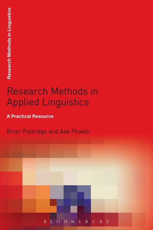 Book cover of Research Methods in Applied Linguistics: A Practical Resource (Research Methods in Linguistics)