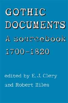 Book cover of Gothic Documents: A sourcebook 1700–18
