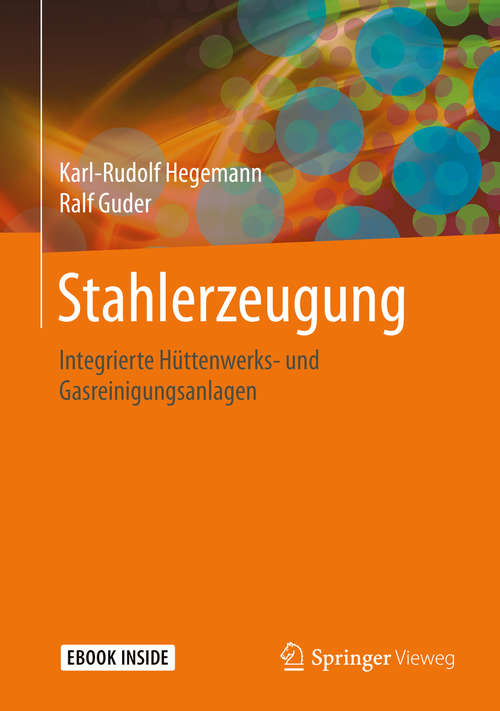 Book cover of Stahlerzeugung: Integrierte Hüttenwerks- und Gasreinigungsanlagen (1. Aufl. 2020)