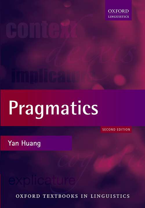 Book cover of Pragmatics (Oxford Textbooks in Linguistics)