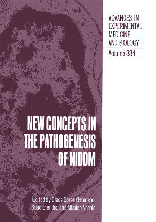 Book cover of New Concepts in the Pathogenesis of NIDDM (1993) (Advances in Experimental Medicine and Biology #334)