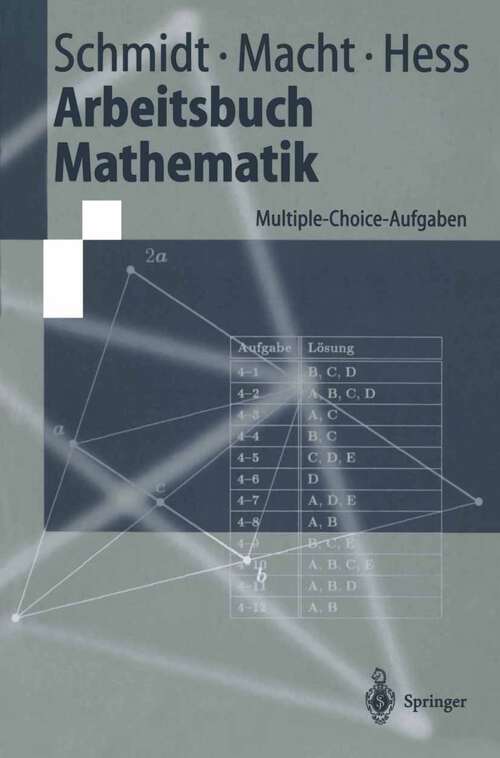 Book cover of Arbeitsbuch Mathematik: Multiple-Choice-Aufgaben (2000) (Springer-Lehrbuch)