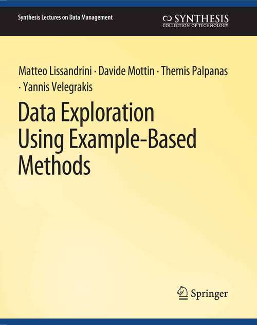 Book cover of Data Exploration Using Example-Based Methods (Synthesis Lectures on Data Management)