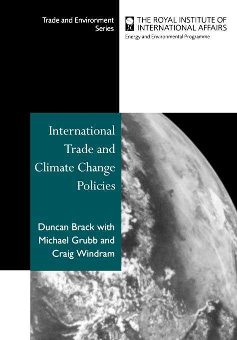 Book cover of International Trade and Climate Change Policies