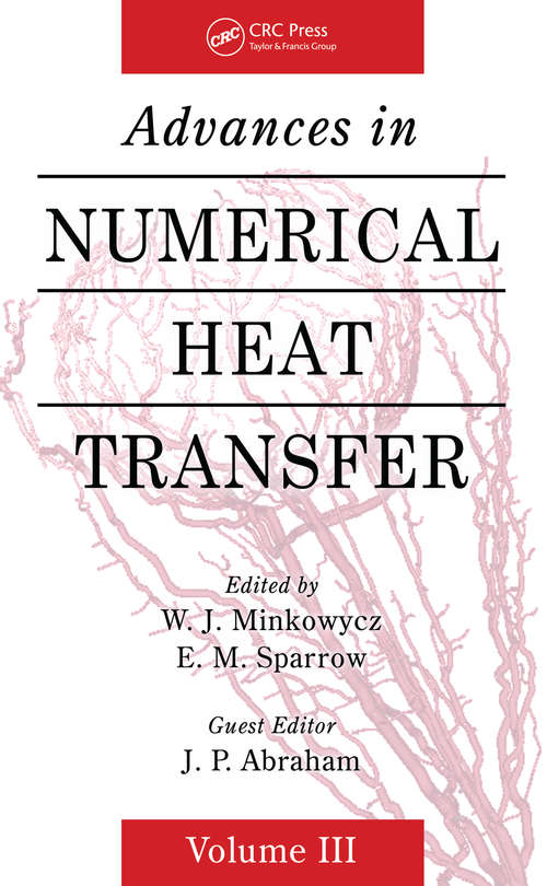 Book cover of Advances in Numerical Heat Transfer, Volume 3
