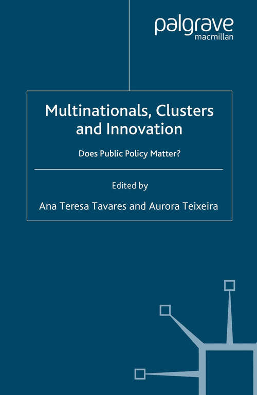 Book cover of Multinationals, Clusters and Innovation: Does Public Policy Matter? (2006)