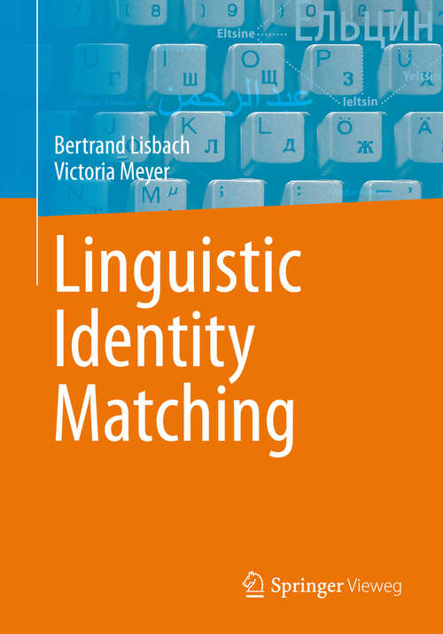 Book cover of Linguistic Identity Matching (2013)