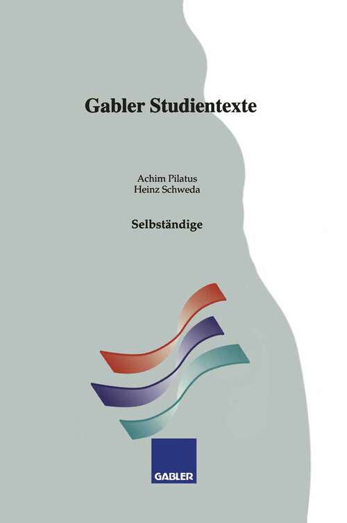 Book cover of Selbständige (1993) (Gabler-Studientexte)