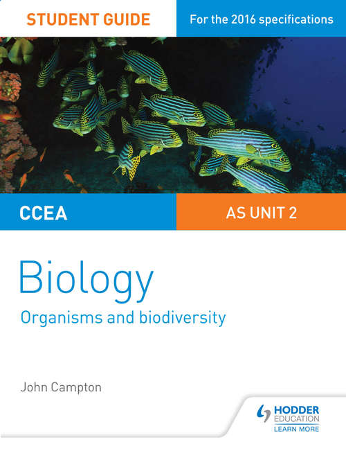 Book cover of CCEA AS Unit 2 Biology Student Guide: Organisms and Biodiversity (PDF)