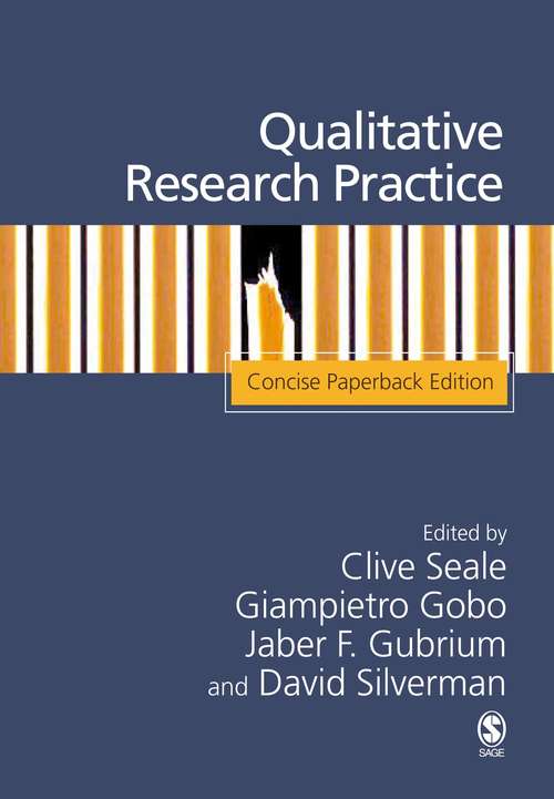 Book cover of Qualitative Research Practice: Concise Paperback Edition (PDF)