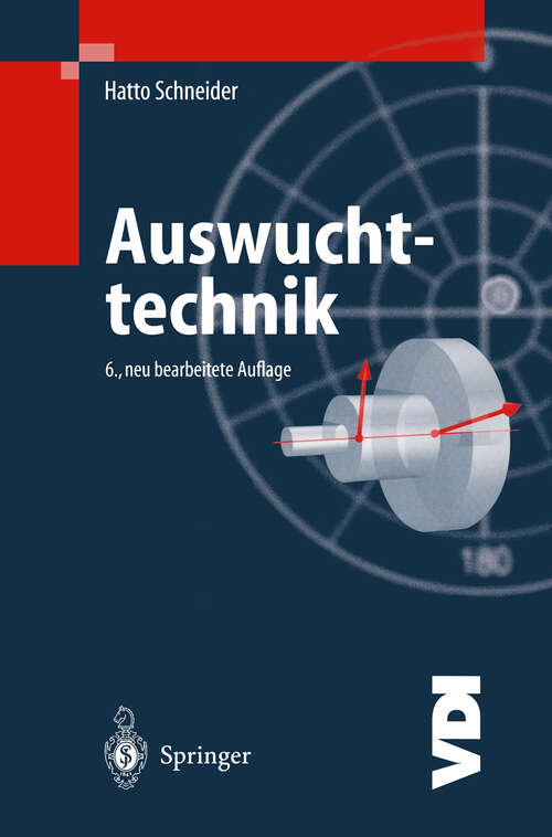 Book cover of Auswuchttechnik (6. Aufl. 2003) (VDI-Buch)