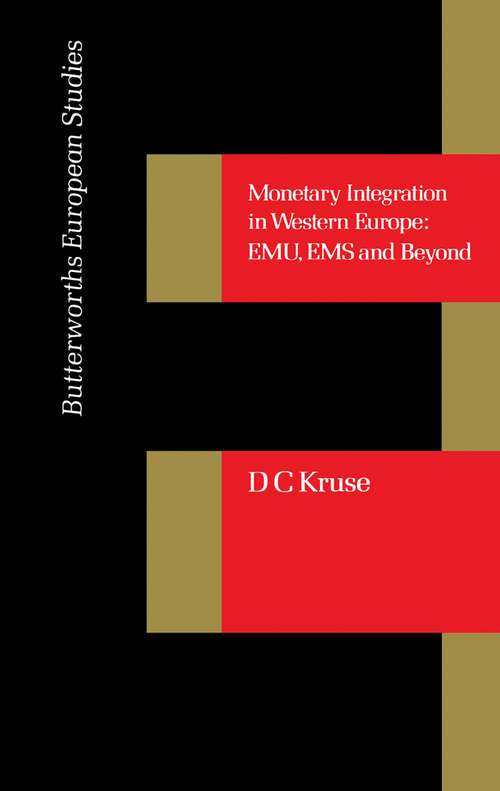 Book cover of Monetary Integration in Western Europe: EMU, EMS and Beyond