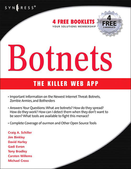 Book cover of Botnets: The Killer Web Applications