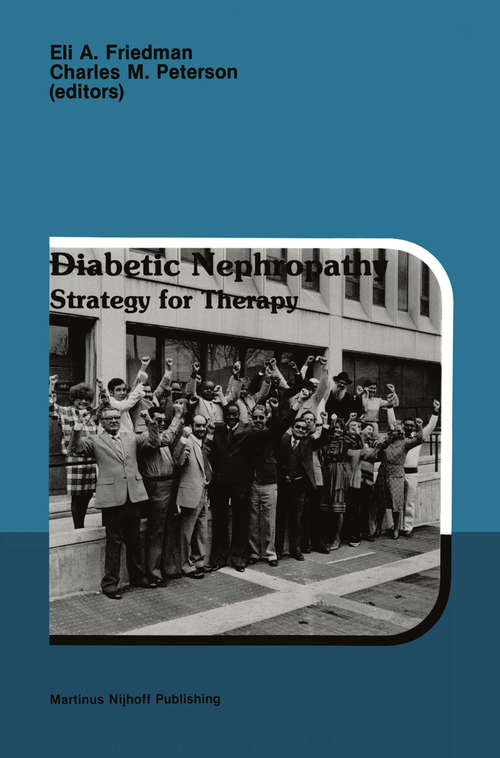 Book cover of Diabetic Nephropathy: Strategy for Therapy (1986) (Developments in Nephrology #9)