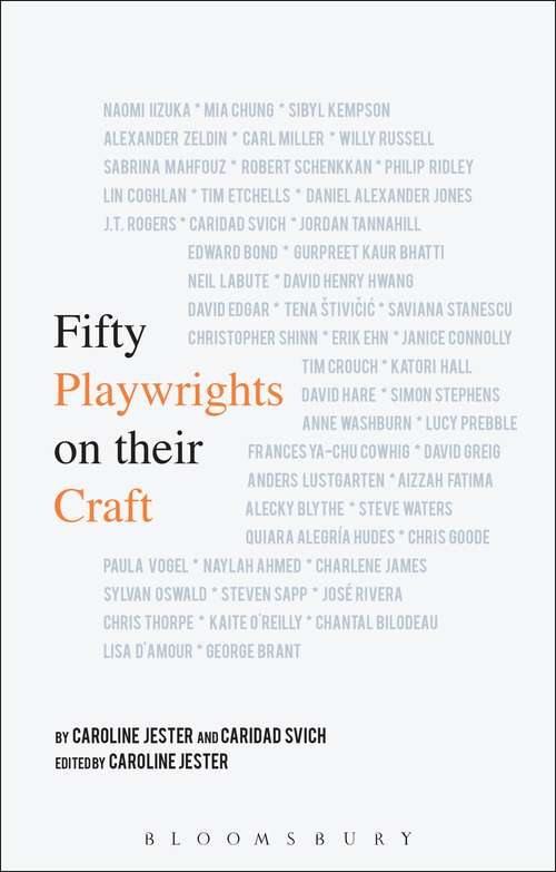 Book cover of Fifty Playwrights on their Craft
