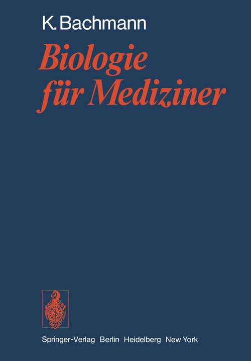 Book cover of Biologie für Mediziner (1976)