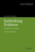 Book cover of Rethinking Evidence: Exploratory Essays (PDF) (2) (Law In Context Ser.)