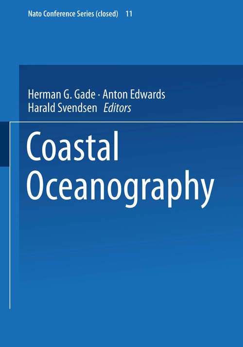 Book cover of Coastal Oceanography: (pdf) (1983) (Nato Conference Series #11)