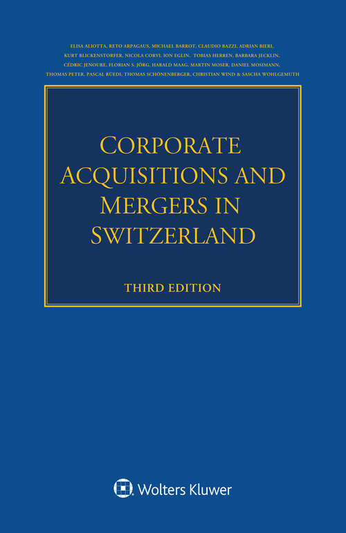 Book cover of Corporate Acquisitions and Mergers in Switzerland