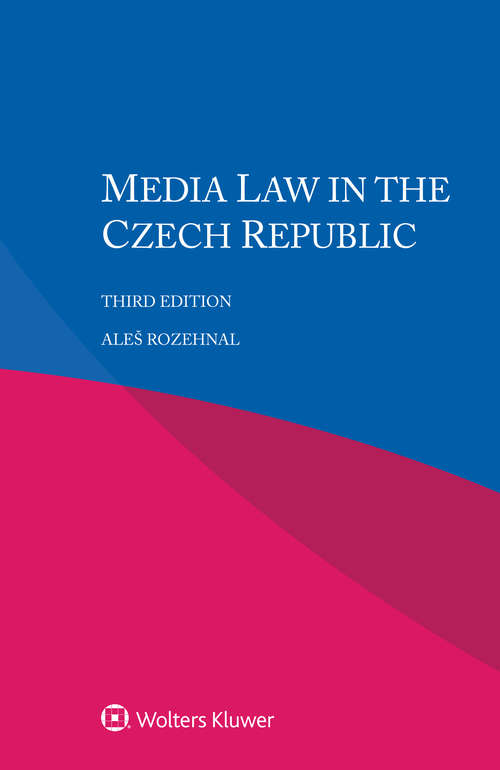 Book cover of Media Law in the Czech Republic (3)