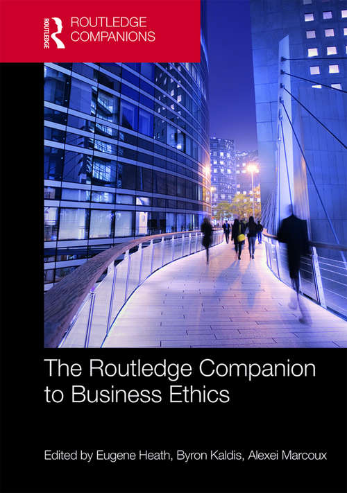 Book cover of The Routledge Companion to Business Ethics (Routledge Companions in Business, Management and Accounting)