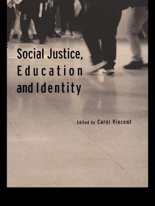Book cover of Social Justice, Education And Identity (PDF)