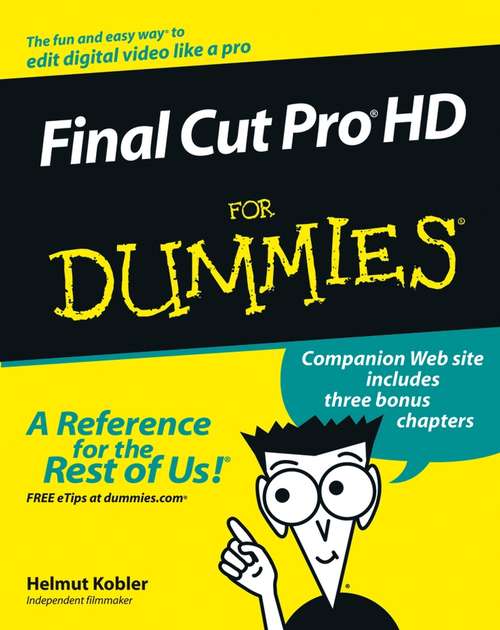 Book cover of Final Cut Pro HD For Dummies