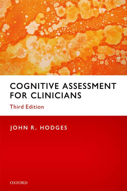 Book cover of Cognitive Assessment for Clinicians (3)
