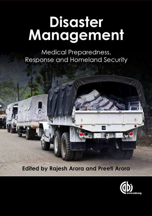 Book cover of Disaster Management: Medical Preparedness, Response and Homeland Security
