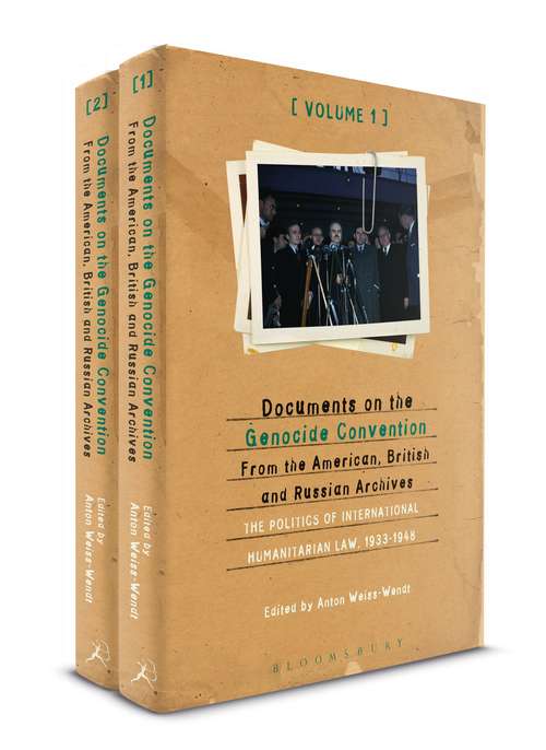 Book cover of Documents on the Genocide Convention from the American, British, and Russian Archives
