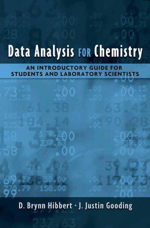 Book cover of Data Analysis for Chemistry: An Introductory Guide for Students and Laboratory Scientists